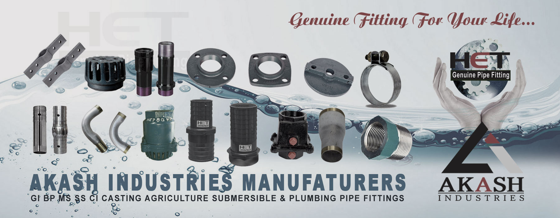 GI BP CI MS SS Agriculture - Submersible Plumbing Pipe Fittings Manufacturers
